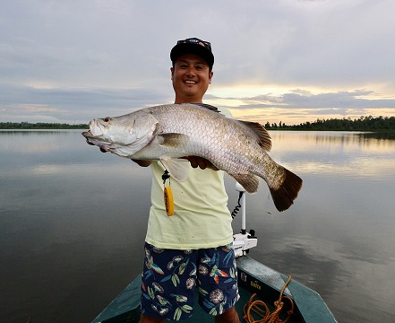 2019.10.29　　　　スリランカ・ゴールデンバラマンディ釣果報告